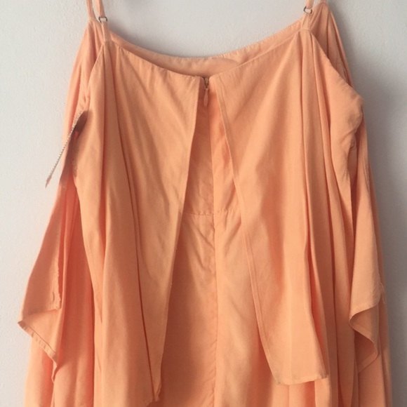NWT Splendid Rosette Voile Popover Dress Peach XS - Picture 6 of 10